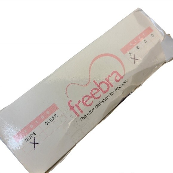 Freebra Size A Cup Strapless Backless Adhesive Silicone Nude Bra & Nipple Covers - Picture 12 of 15